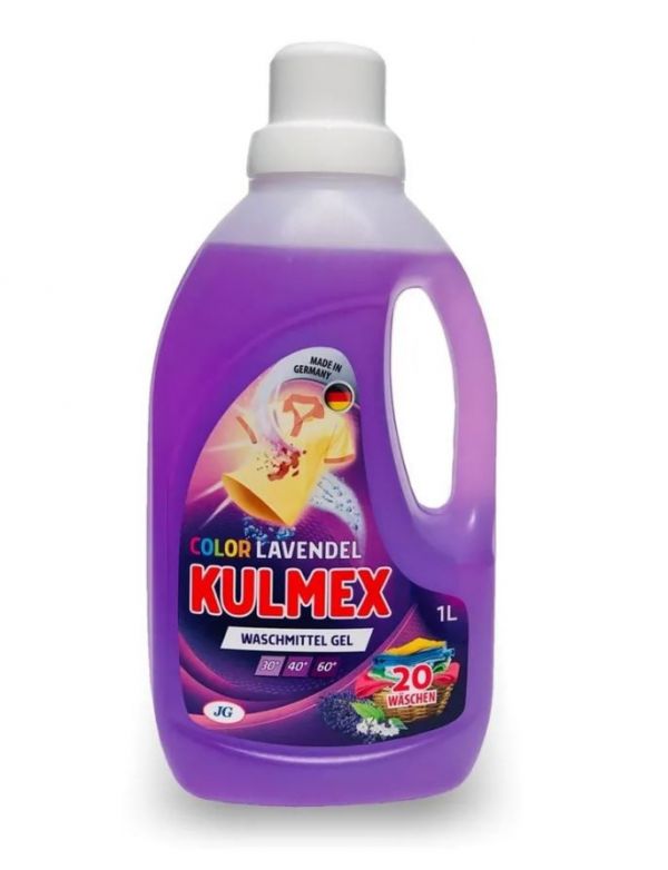 Washing gel for colored fabrics 1.0l Color Lavendel KULMEX