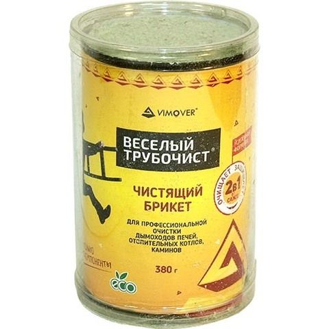 Briquette for cleaning from soot, soot in case of strong pollution 380gr Cheerful chimney sweep