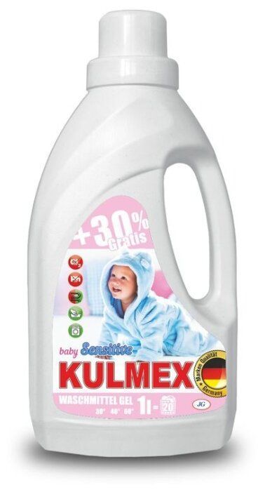 Gel for washing baby clothes 1.0l Sensitive KULMEX